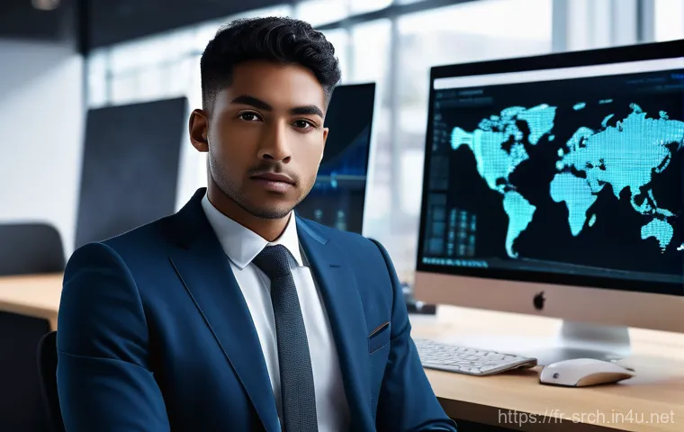 인터넷정보검색 자격증과 관련된 직무별 연봉 분석 - **Prompt: "A focused young professional, of diverse ethnicity, deeply immersed in digital research a...