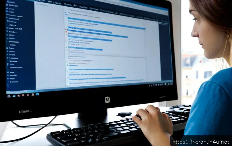 인터넷정보검색 실기 시험에서 반드시 알아야 할 데이터 수집 기술 - Photorealistic French university computer lab, focused adult student practicing online information r...
